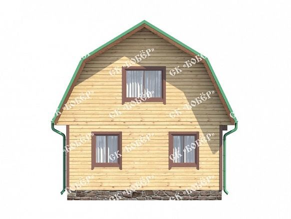 Садовый дом из бруса 6х6. фото
